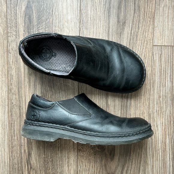 Dr. Martens Orson Black Leather Slip On Shoes | 10 - Picture 1 of 14